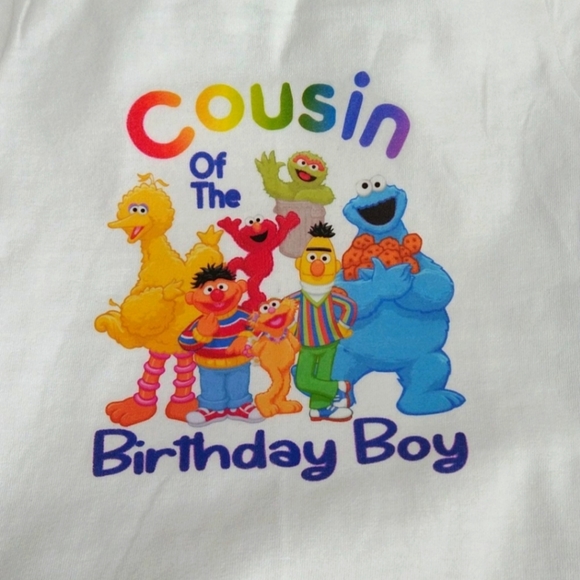 Sesame Street Themed Birthday Party Family Matching Shirts - Picture 5 of 7